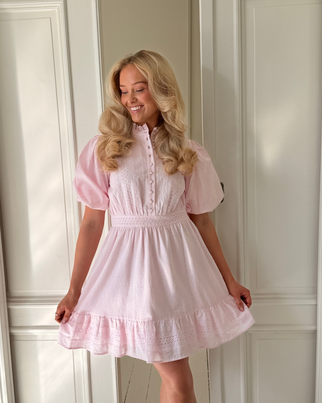 AWCLOVER Short Dress - Pink-A-Boo